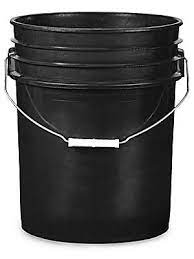 5 Gallon Bucket - Black